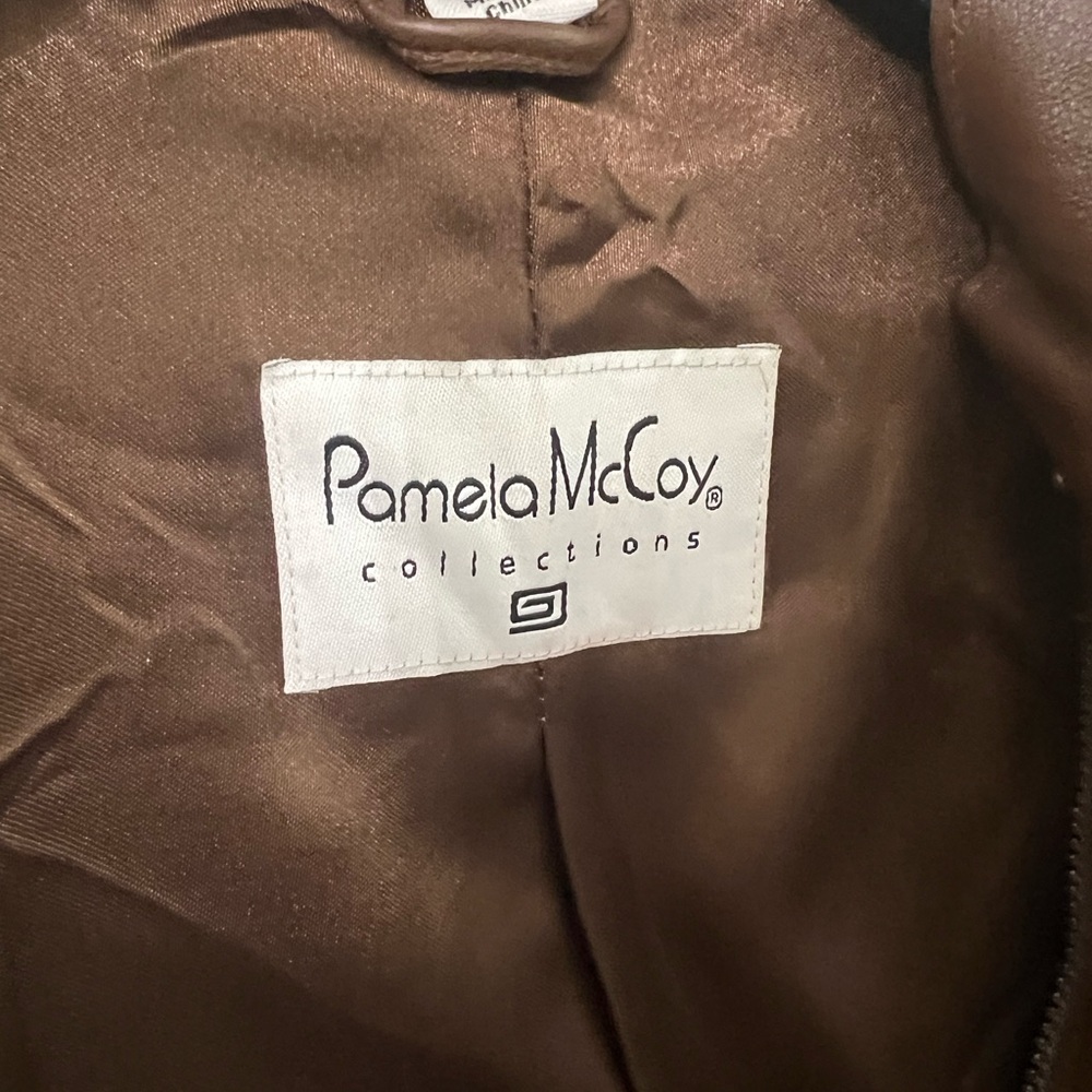 Pamela McCoy Brown Leather Jacket - Picture 9 of 15
